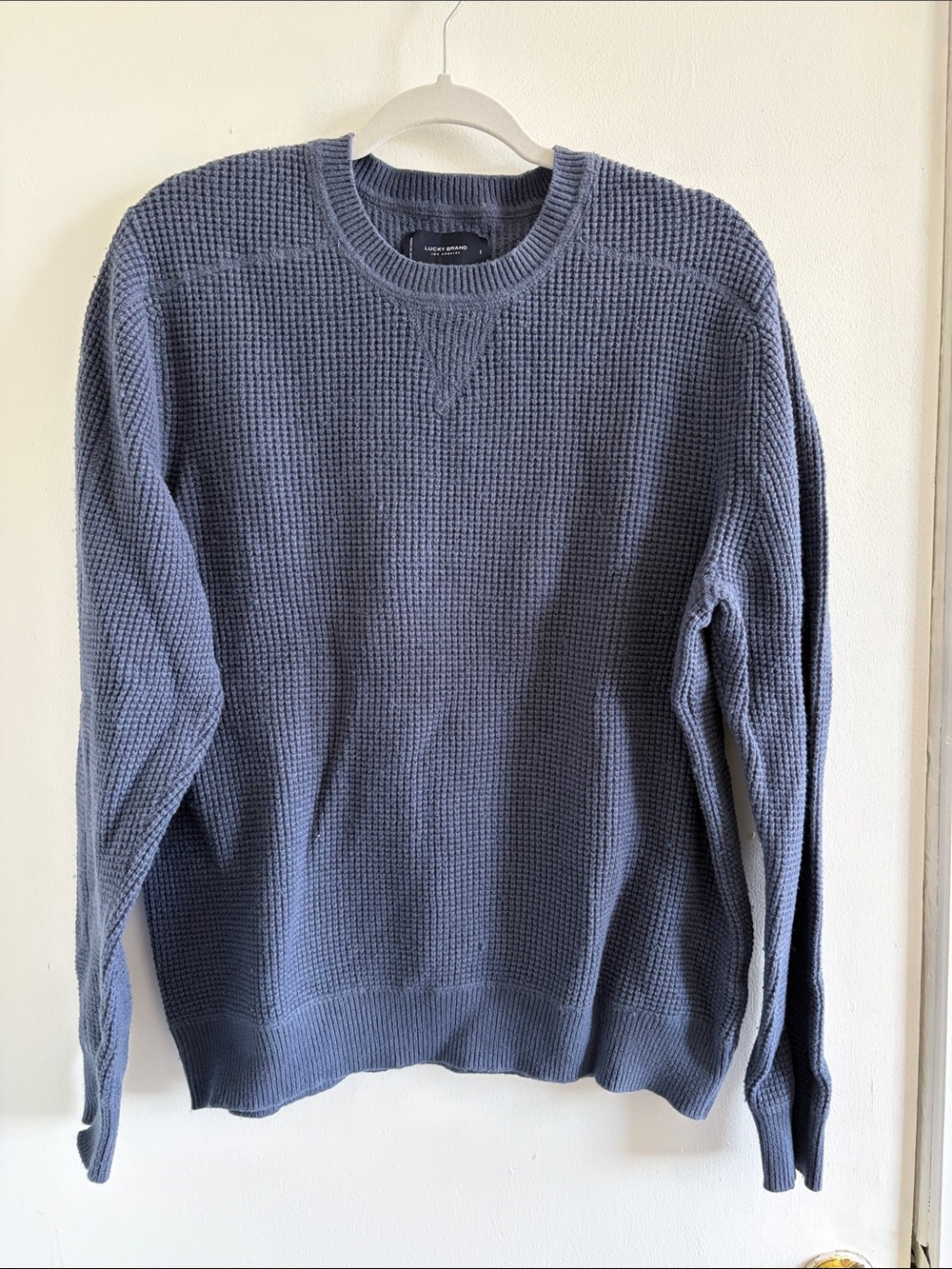 Lucky Brand Men's Crewneck Sweater in Slate Blue